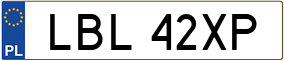 Trailer License Plate